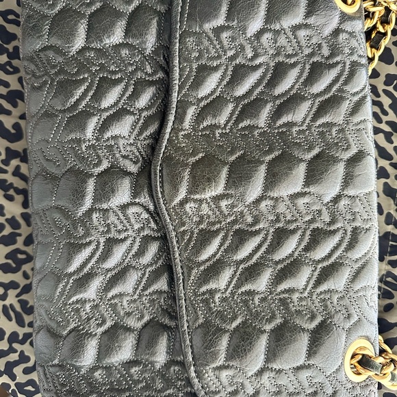 Rebecca Minkoff Green quilted handbag with gold chains - Picture 8 of 13